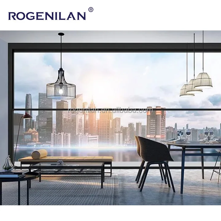 Electric Aluminium Lift Window Customised Insect Screen Tempered Glass Rain Sensor Auto Upgrade Window