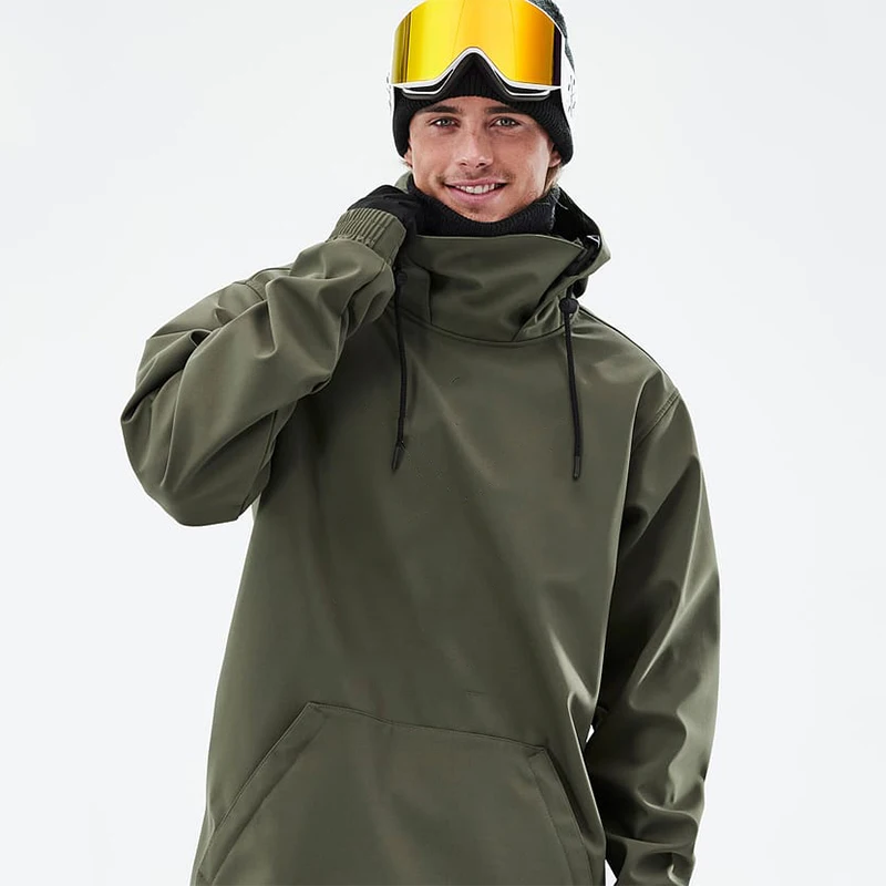 Winter Outdoor Waterproof Ski Snow Suit Oversized Men Soft Shell Hoodie Custom Snowboard Jacket