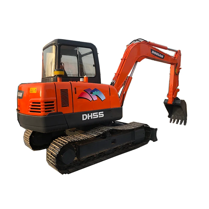 Low price  used Construction Machine Doosan Excavator 5 Ton Doosan DH55 Crawler Excavator used digger for construction with EPA