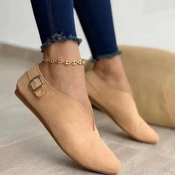 
Latest new factory summer women Toe Suede flats shoes women loafers fashion flat casual shoes 