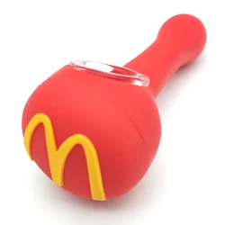 2020 Creative design Smoking pipes tobacco silicone glass smoking pipe