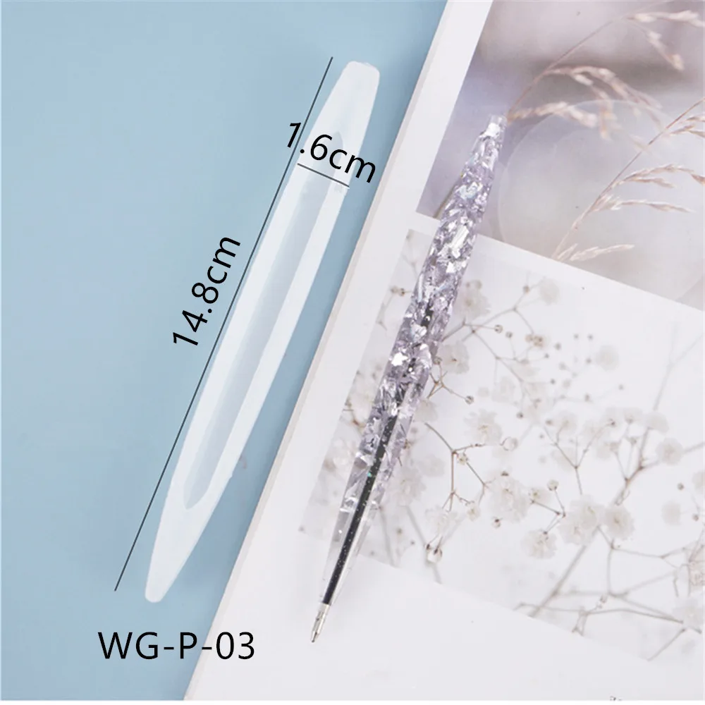 AK DIY Crystal Pen Epoxy Resin Crafts Molds Silicone Molds for Resin Art Supplies Moulds Handmade Ballpoint Moulds