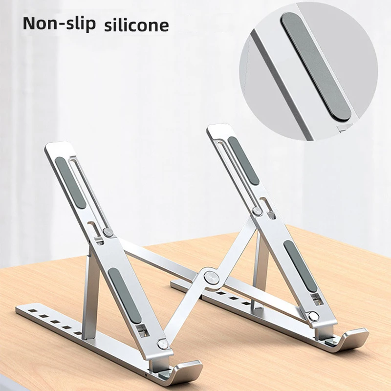 Laptop Stand Aluminum Alloy Metal Notebook Phone Support Tablet Base for Macbook iPad Pro Holder Adjustable Bracket Laptop Stand