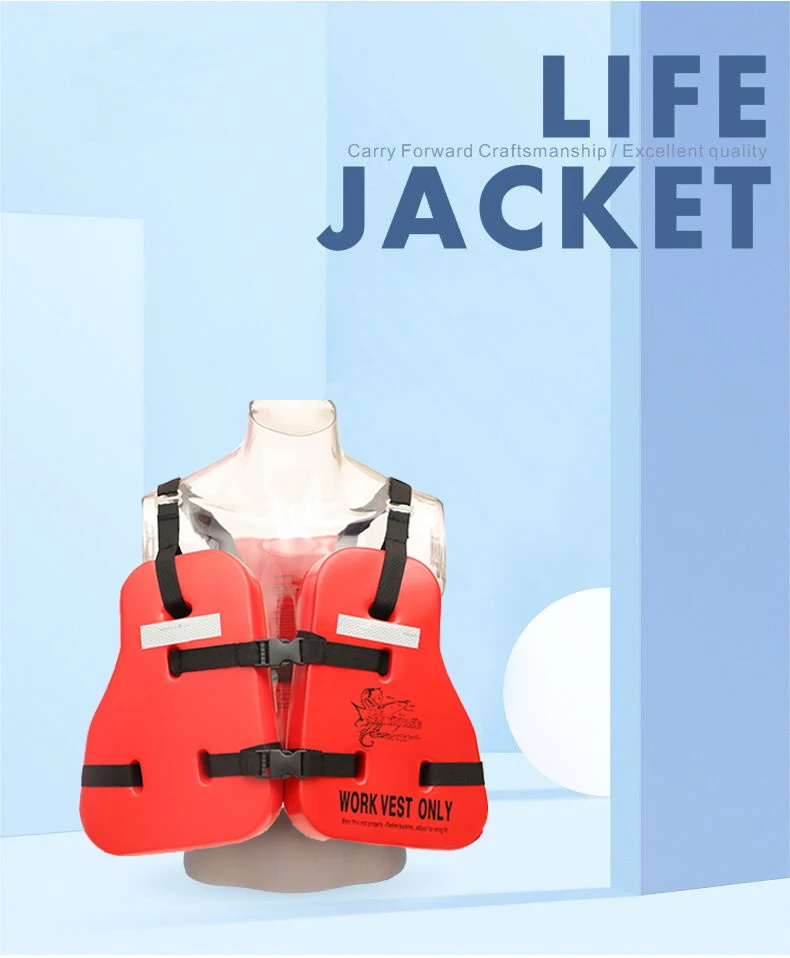 Three Piece PVC Work Vest For Oil Platform Safety Vest Offshore Life Jacket