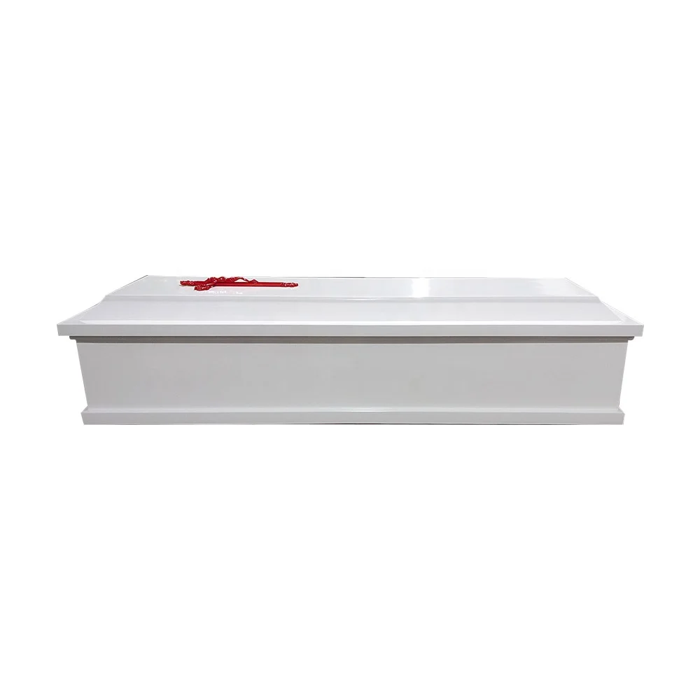 Professional Funeral Supplies MDF Wood  Cremation Coffin Casket for Adults Funeral Use