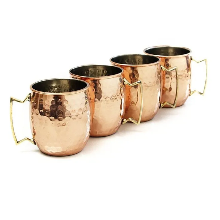 High Quality Custom Manufacturer Moscow Mule Copper Mug Antique Copper Beer Mugs Hammered Copper Mugs