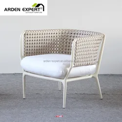 Rattan Beach Furniture Garden Set Aluminum Wicker Armchair For Outdoor Living