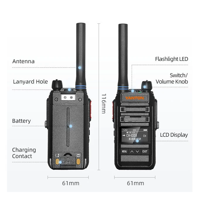 amateur radio transceivers Walkie Talkie Two Way FM radio vhf uhf ham radio yanton T-360