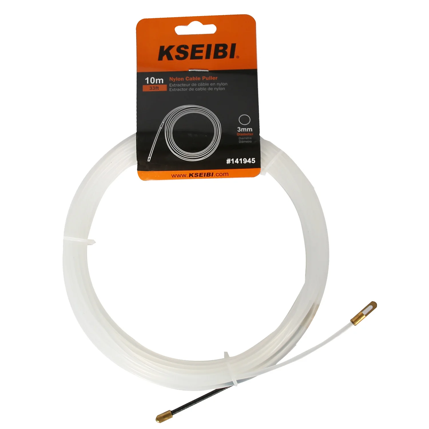 KSEIBI Nylon Cable Puller Hand Puller Cable Tighter Wire Push Rod