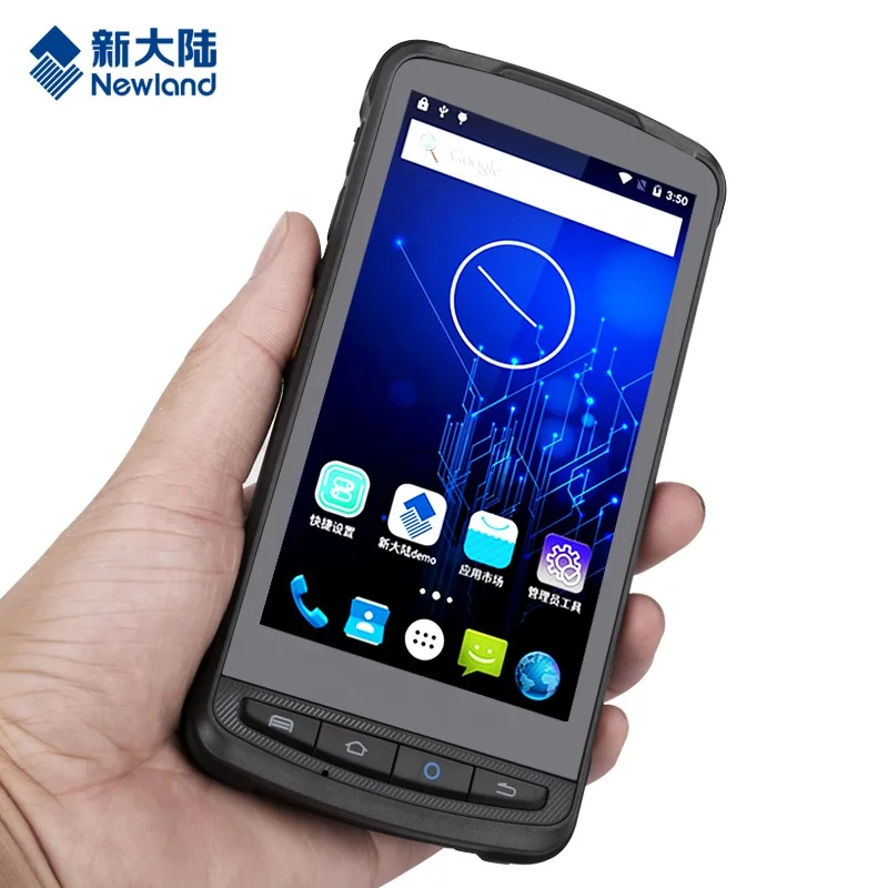 Juxing NLS-MT90 Портативный прочный промышленный кпк 5 дюймовый сенсорный экран ручной 2D Сканер Штрих-Кода android 9 0