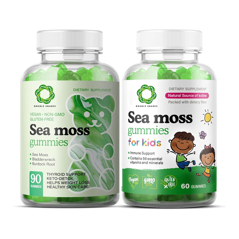 Factory Direct Sales OEM Superfood Wildcrafted Sea moss Gummies Vitamins For Keto Detox Sea Moss Gummies