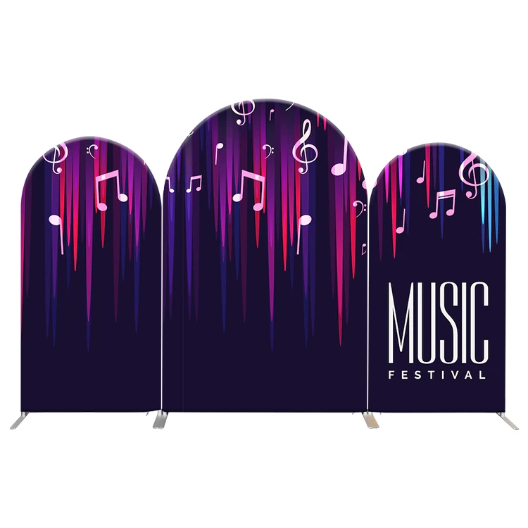 Backdrop Banner Stand Deco Metal Panel Stand Wedding Birthday Event Background Board Christmas Party Fabric Cover