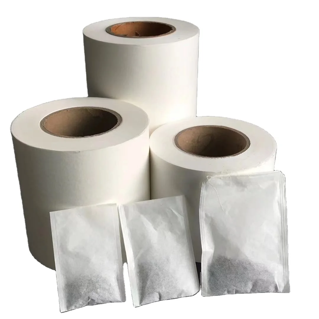 Natural Wood Pulp Plastic Free Disposable Customized Heat Seal Tea Bag Filter Paper in Roll