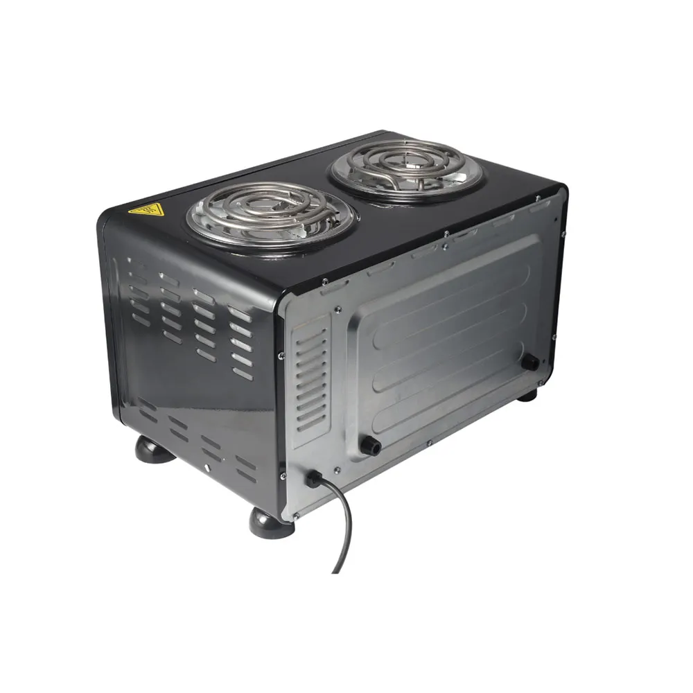 Mechanical Timer Control mini portable electric stove oven home baking toaster mini electric oven with hot plate