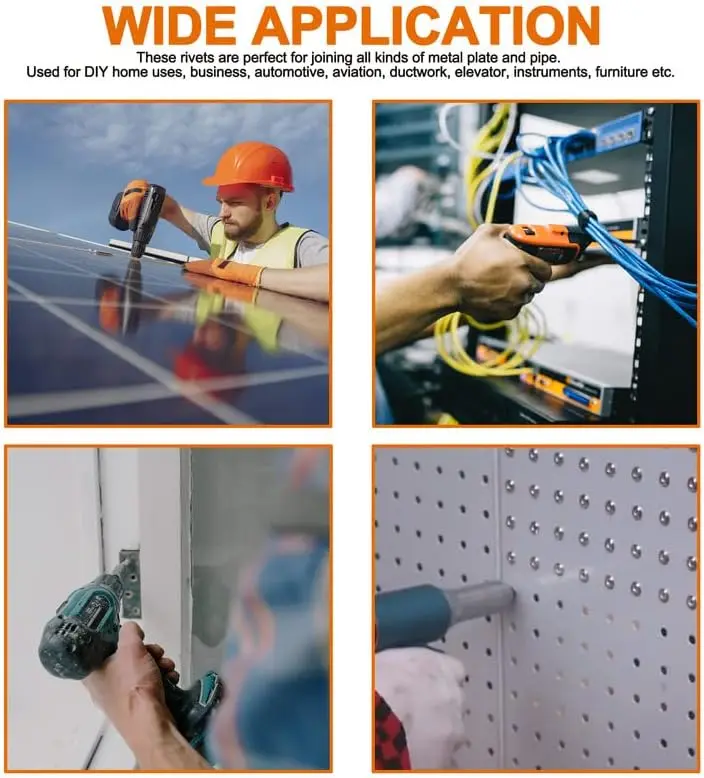 2024 OEM 6mm Blind Rivet Stainless Steel,Machinery Industry Threaded Stainless Steel Tubular Metal Custom Rivet