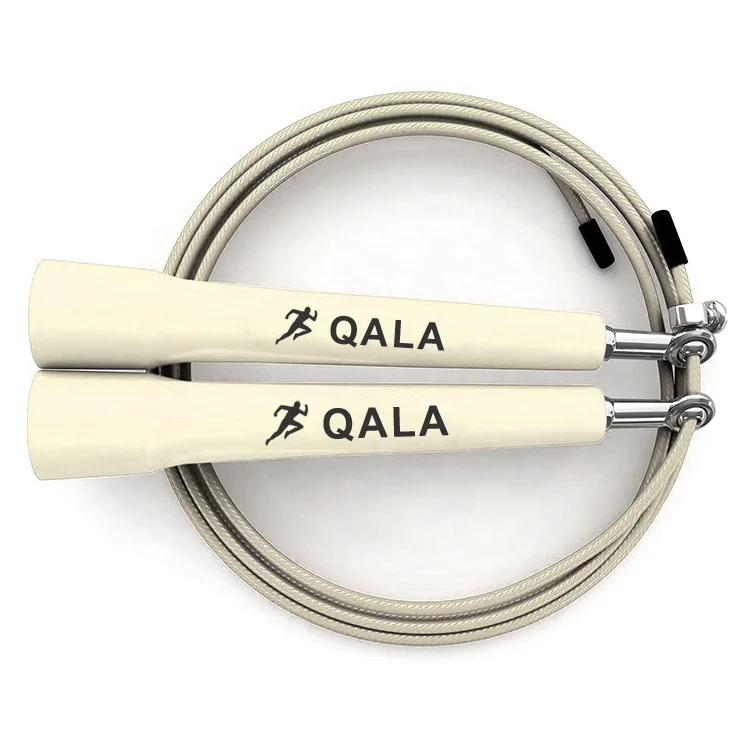 Harbour White Speed Cable Polyester Jump Rope Wire Pvc Ropes Light Handle