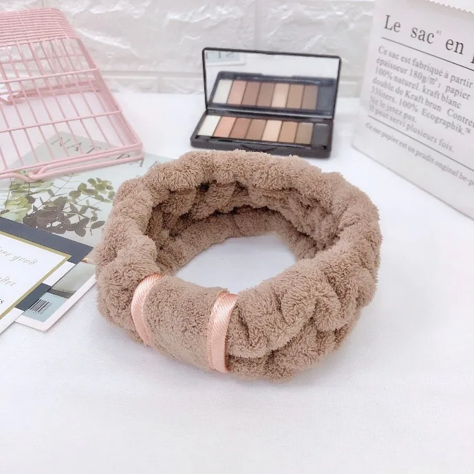 
2021 Face Wash Hairbands Elastic Shower Girl Facial Makeup Spa Headband For Women 