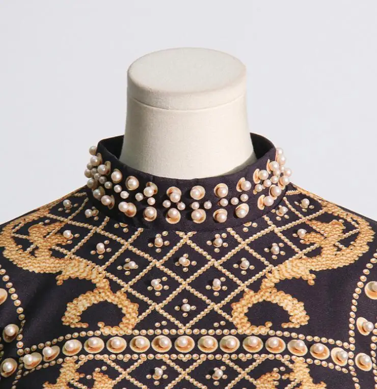 New Fashion STOCK Unique Pearl Design One Shoulder Long Sleeve Women Mini Lady Party Club Casual Street Bodycon Dress