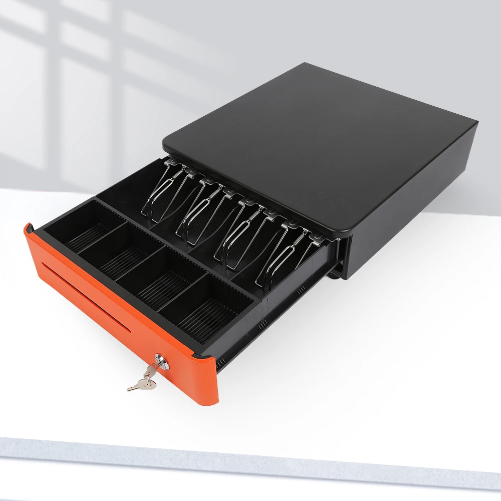 HER-330 Custom Metal Secure Button Open Cash Drawer Unique Payment Kiosk with High Security for Money and Cash Registration