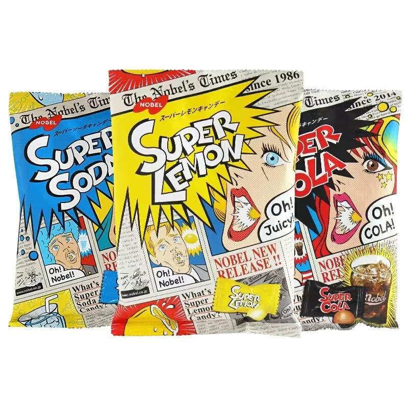 Wholesale hot selling Japanese candy exotic super sour sweet fruity lemon flavor hard candies superlemon88g