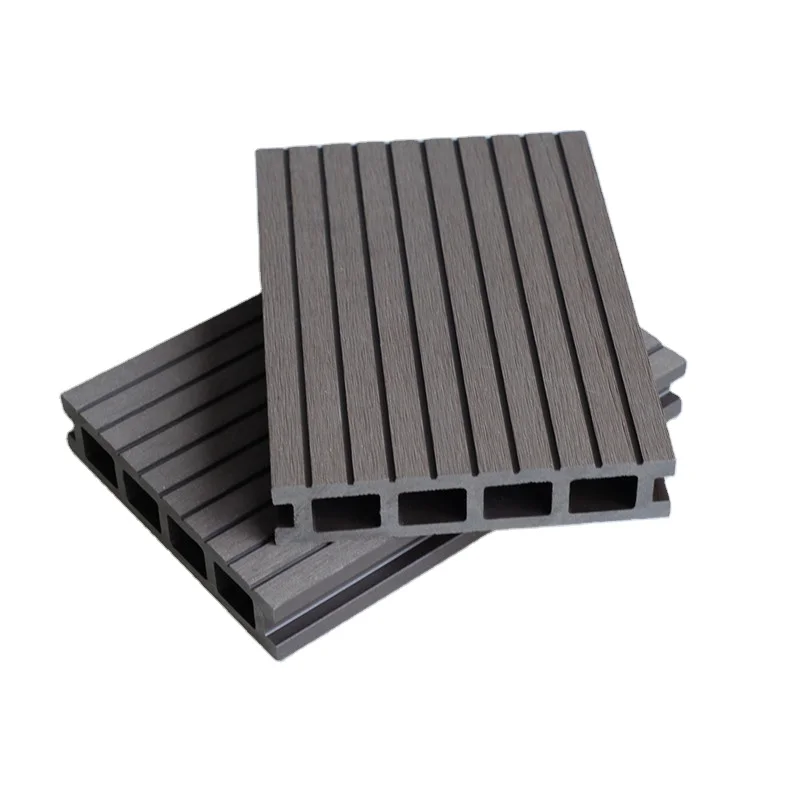 Hollow waterproof wood plastic wpc timber plank decking