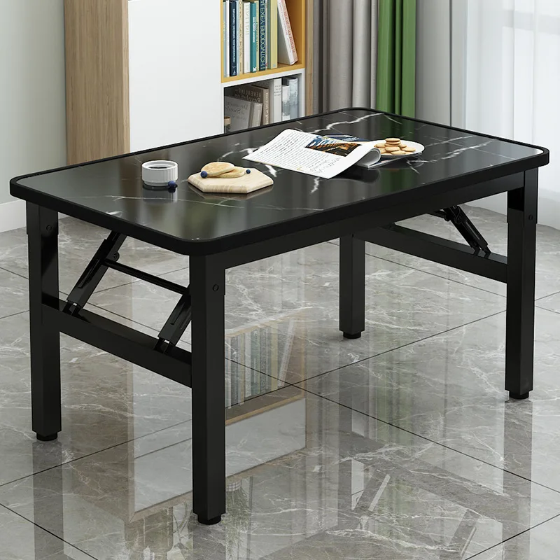 Customized Folding Rectangular Dining Table Simple Stall Coffee Table for Rental Housing Dormitories Outdoor Square Table