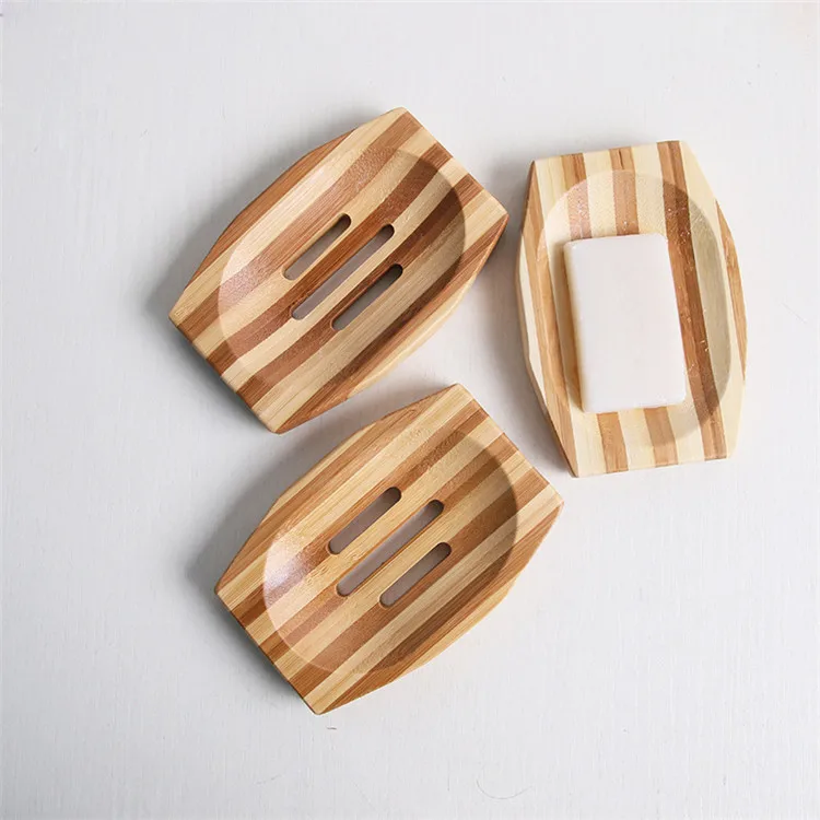 FQ brand private label natural eco friendly bamboo soap dish custom
