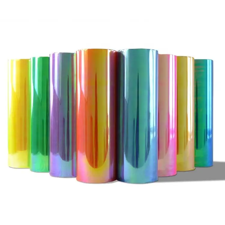 Chameleon Car Head Light Yellow Green Black Blue Vinyl Roll Transparent Rainbow Car Lamp Headlight Tint Film