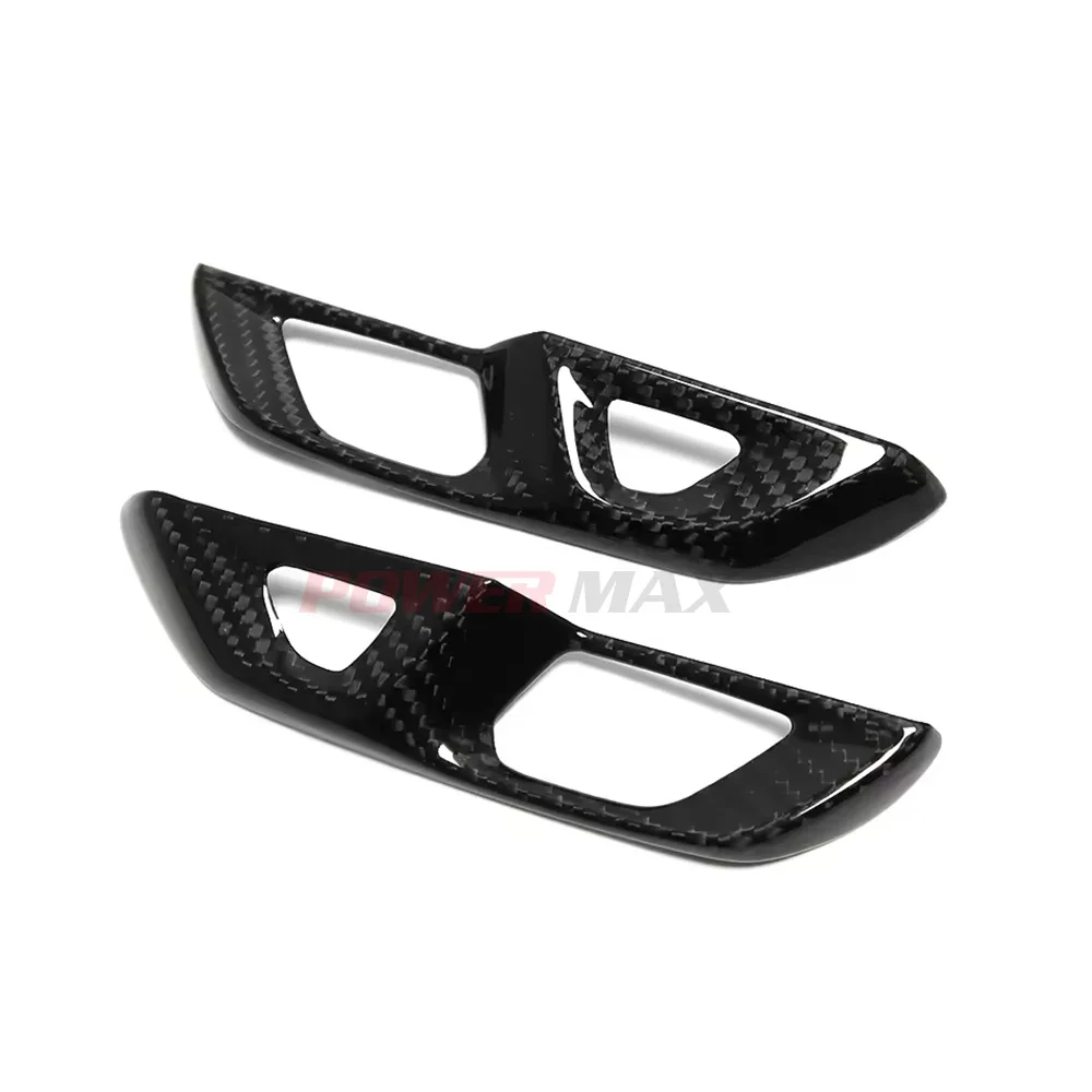 Wholesale Dry Carbon Fiber Door Lock Switch Button Cover Trims For Chevrolet Corvette C8 Coupe 2020 2021 2022