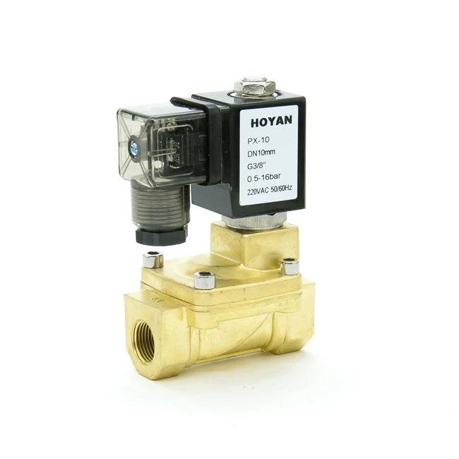 Hoyan PX-25   16bar NC 2 way Pilot Diaphragm Brass 1in Water  Air  Gas Solenoid Valve