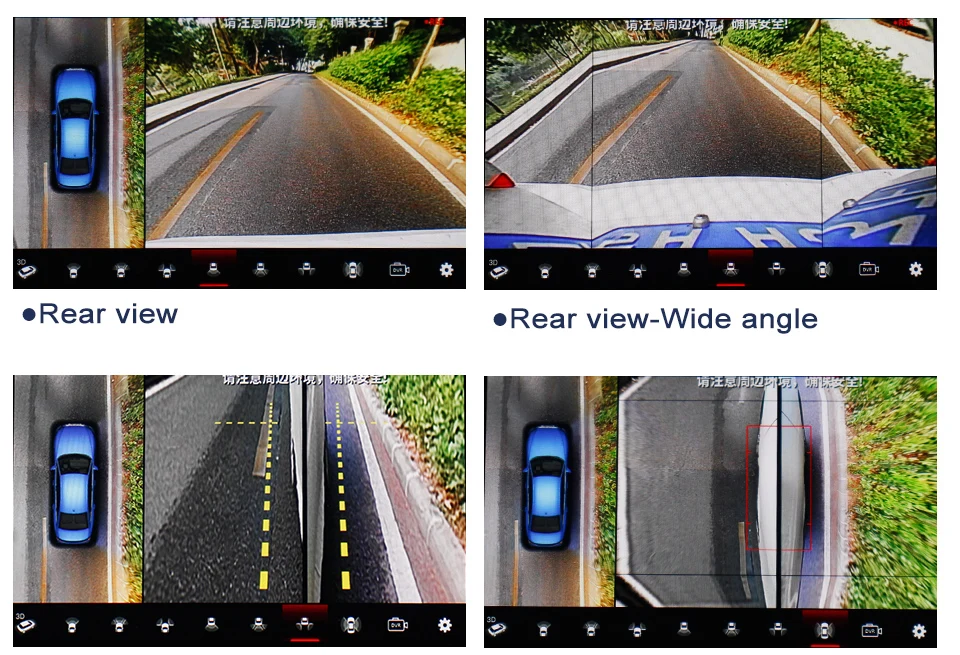  AHD 3D 360 Degree Parking Camera All-Round Visibility Vehicle HD Car Bird View System 4 Panoramic