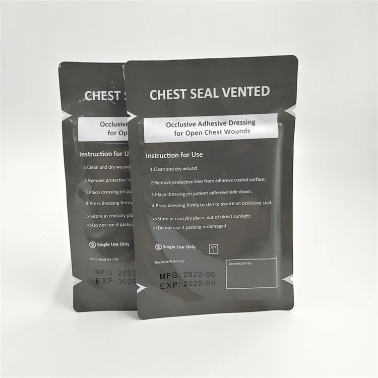 Wedacraftz Emergency Medical first aid supplies Vented and Non vented Transparent Chest Seal Pneumothorax Patch Ifak Chest Seal