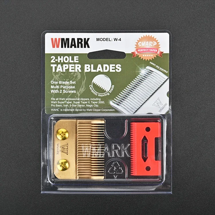 WMARK High Carbon Steel Zirconia Ceramic Moveable Replacement Hair Clipper Trimmer Blade