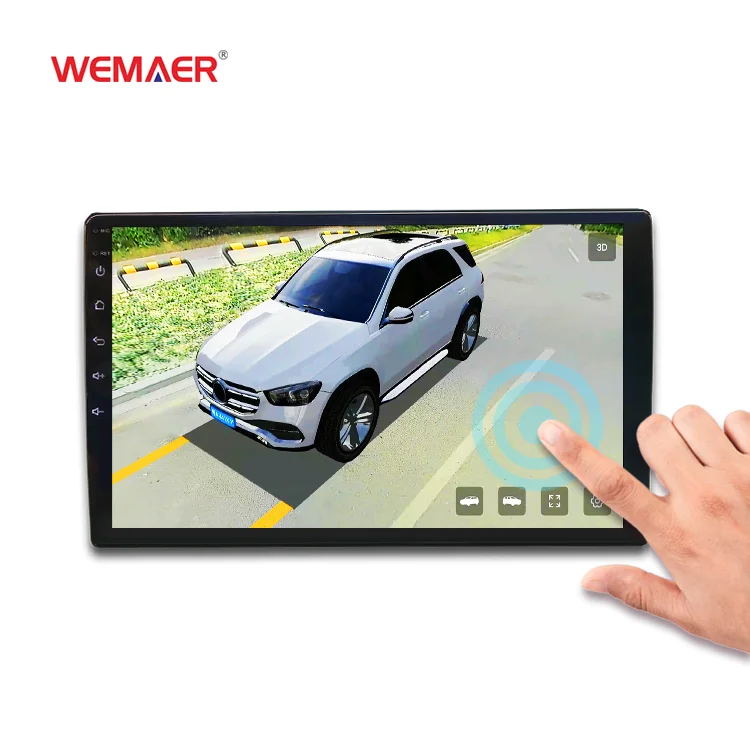 Wemaer 4+64G 9 Inch DPS Carplay 360 Degree Car Camera HD Multipurpose Media Radio Car Navigation 3D Android DVD Player