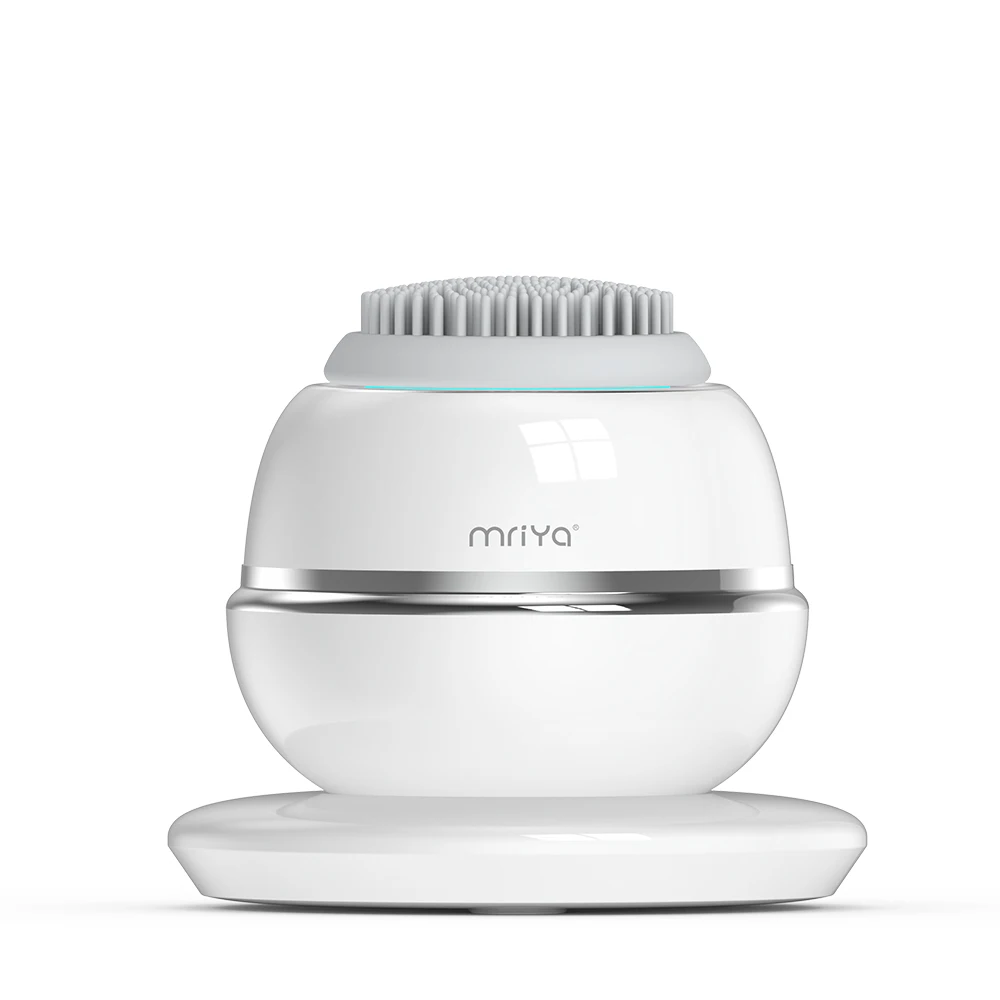 Electric Rechargeable Mini Sonic Scrubber Silicone Facial Cleansing Brush For Face Cleaning Skin Pore Shrinking