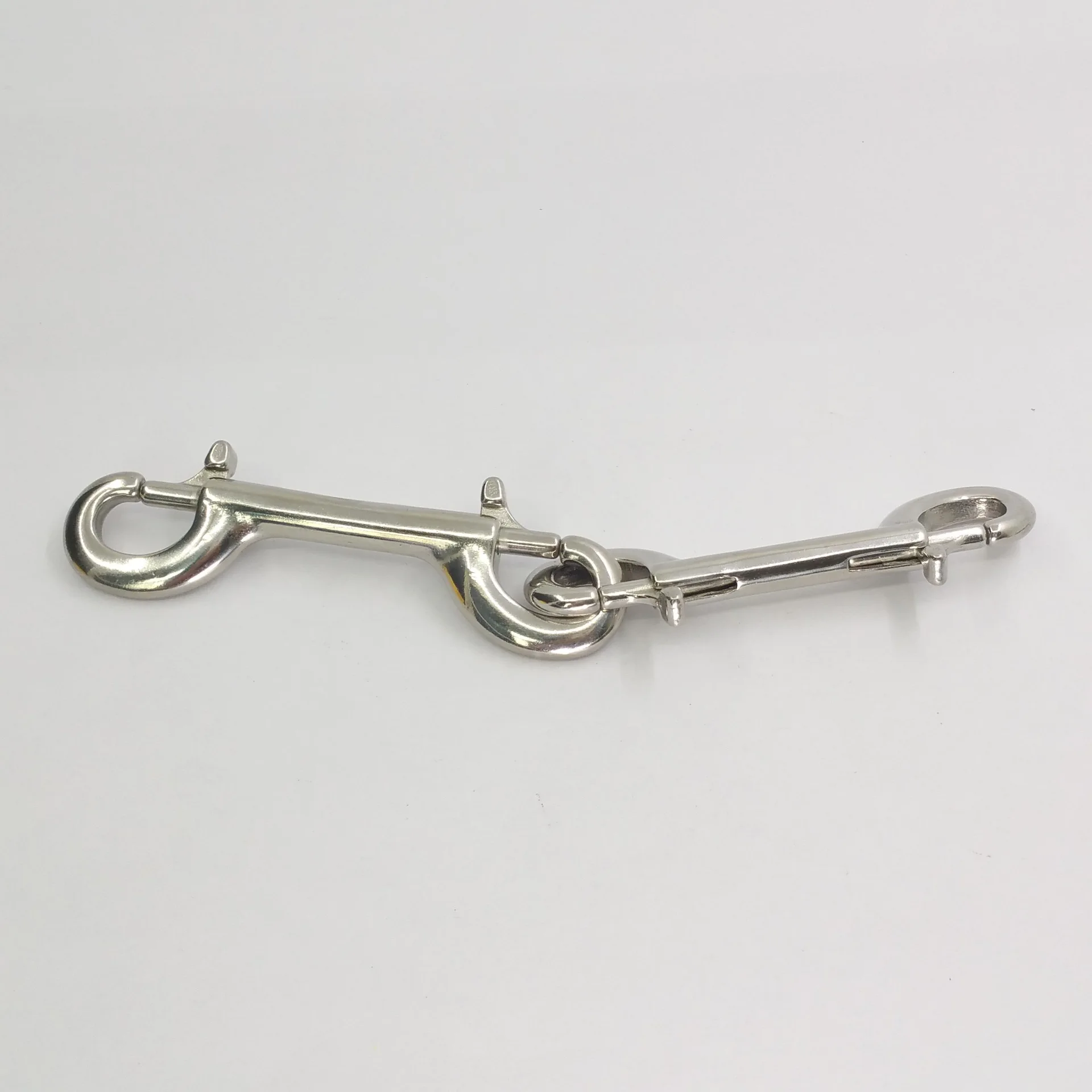 Marine Hardware 316 Stainless Steel Durable Double Ended Hook Bolt Snap Hook Clip Double End Snap Hook