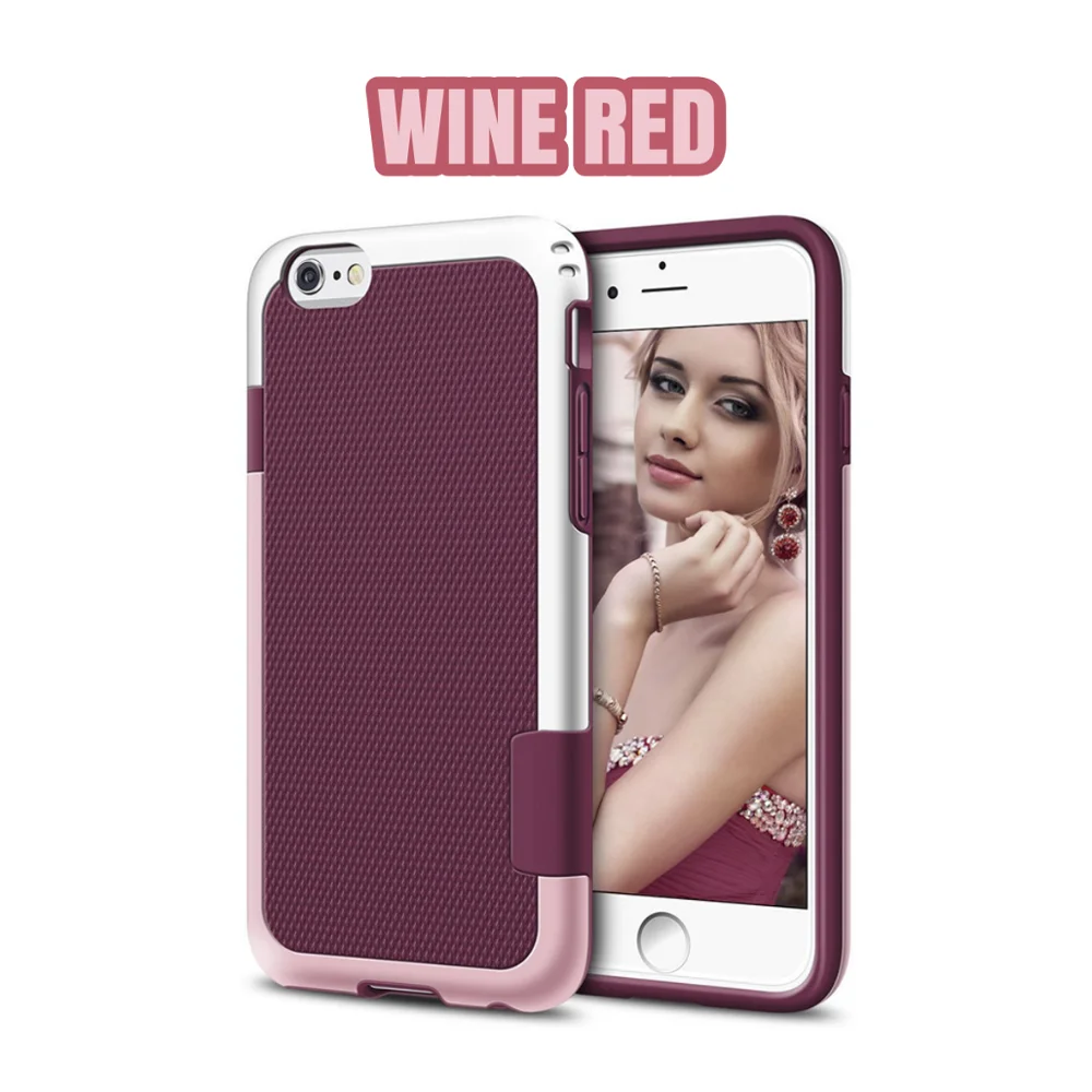 High Quality Contrast Color Design Soft Silicone TPU Phone Case for iPhone