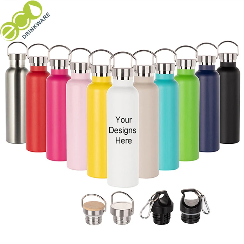 GV013 12oz 17oz 20oz 25oz 34oz Wide Mouth Potable Bpa Free Leak Proof Vacuum Double Wall Metal Stainless Steel Water Bottle