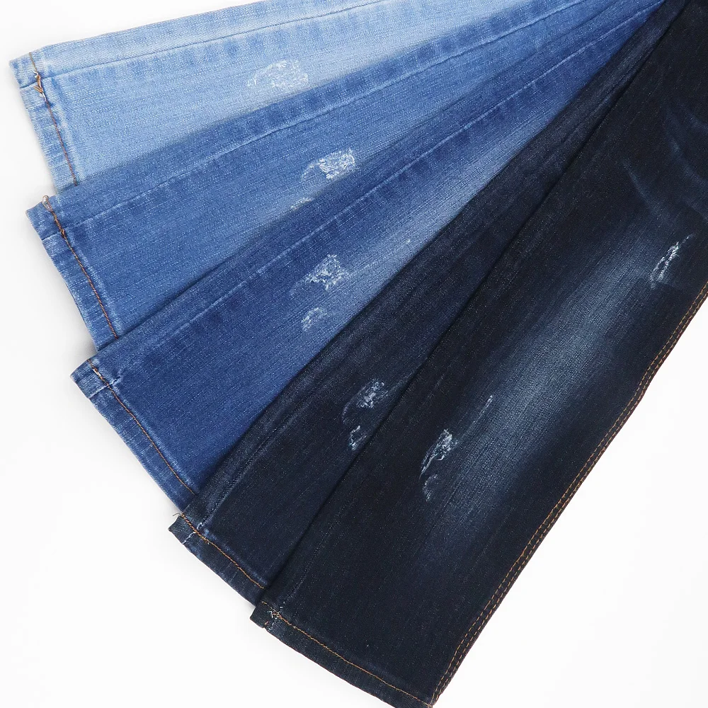 
55%Cotton 21%Polyester 22%Rayon 2%Spandex Rayon Spandex Fabric Stretch Jeans Material Top Quality Denim Fabric 