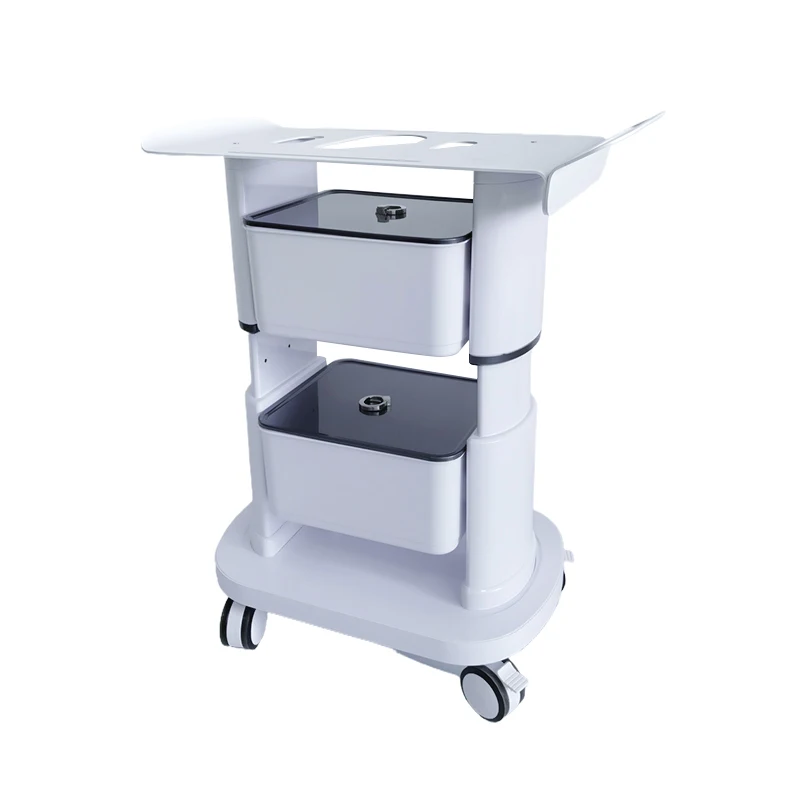Mobile High-quality Hair Salon Styling Car Beauty Salon Tool Car Hair Salon Trolley  Double Drawer