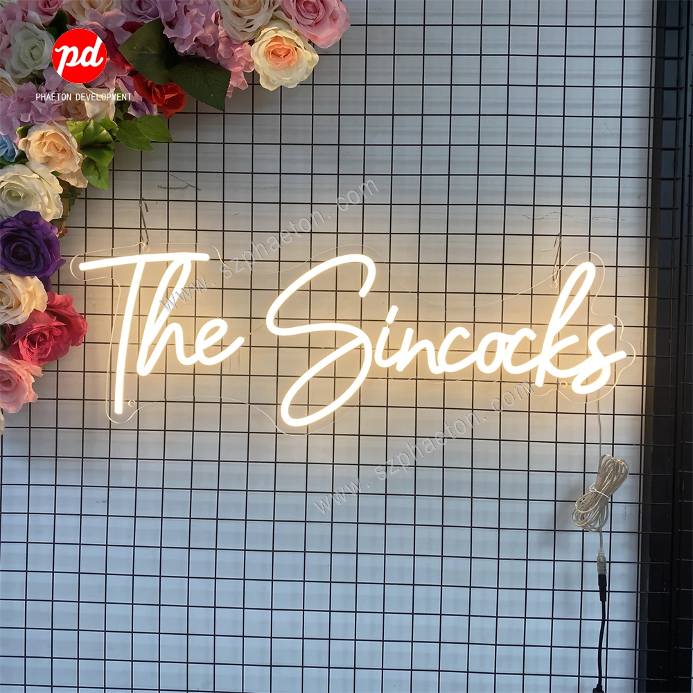 No MOQ personalized the name neon sign Led flex custom Neon sign for family name sign, led neon lights for decor