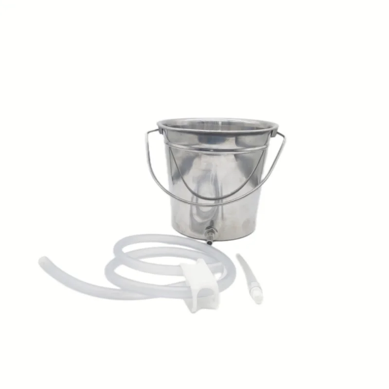 2024 Hot selling Stainless Steel Enema Bucket 2 L Household Portable Coffee Milk Enema Appliance Rinse bag