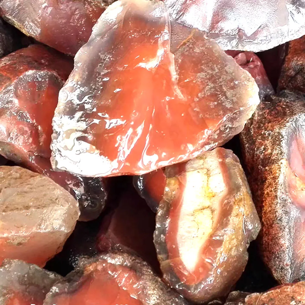 Nature carnelian raw crystal stone wholesale high quality rough red agate stone