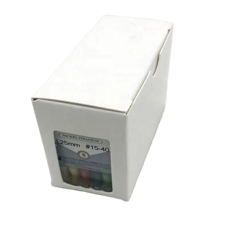 Инструменты для зубных корневых каналов Разбрасыватели рук Denco Niti 25 мм #15-40