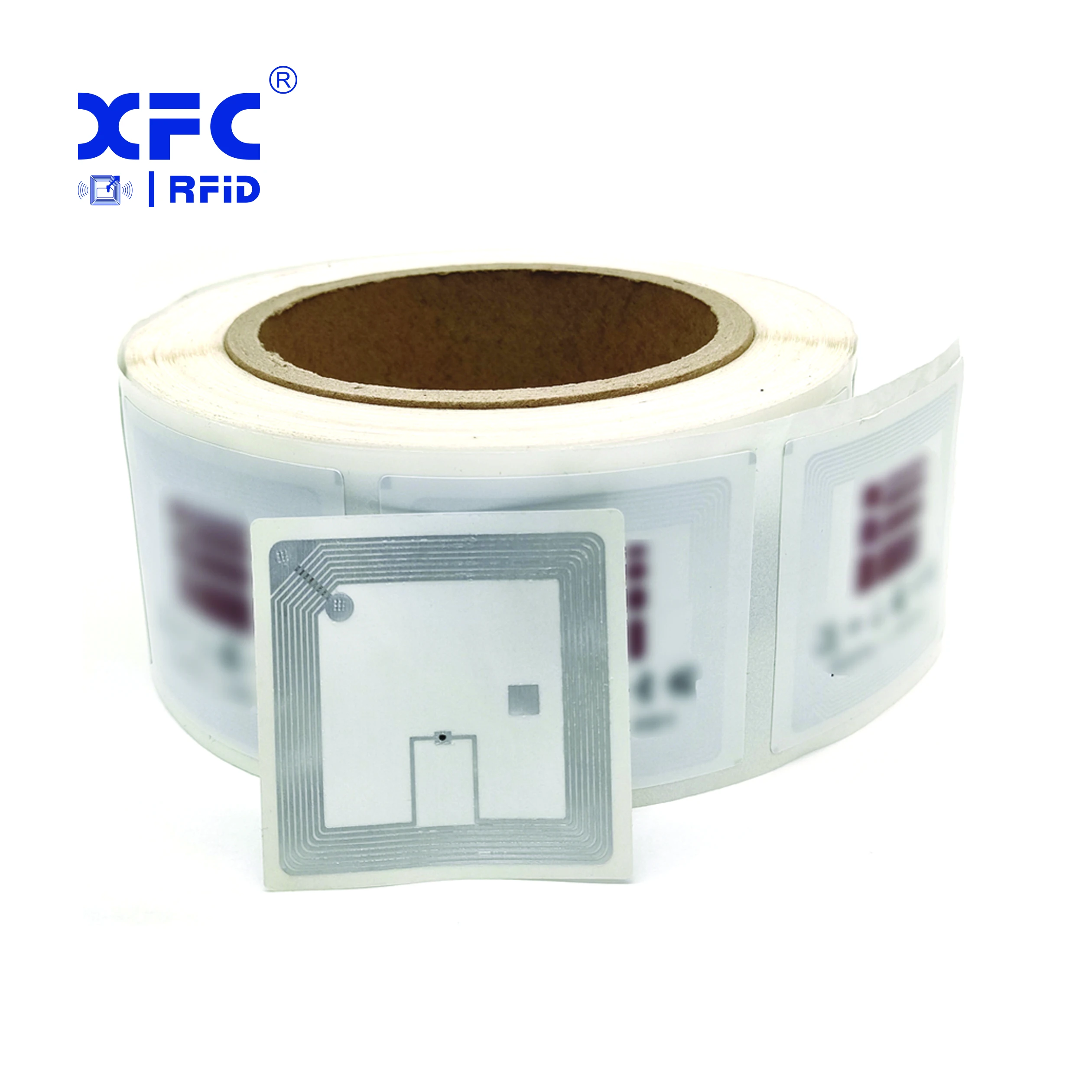 Дешевые rfid стикер тег Небольшой NFC чип Ntag213 HF бумажный антенный