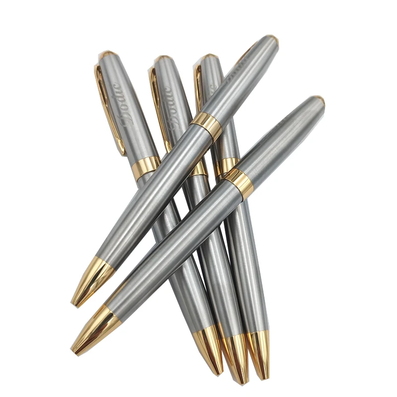 Promo Pens with Gift Box custom logo Cross Rollerball Pen Metal Ballpen Wholesale Metal Pen