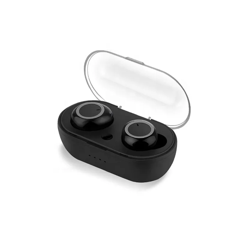 Hot sale BT V5.0 bilateral stereo mini portable  in-ear tws BT wireless sports earphone