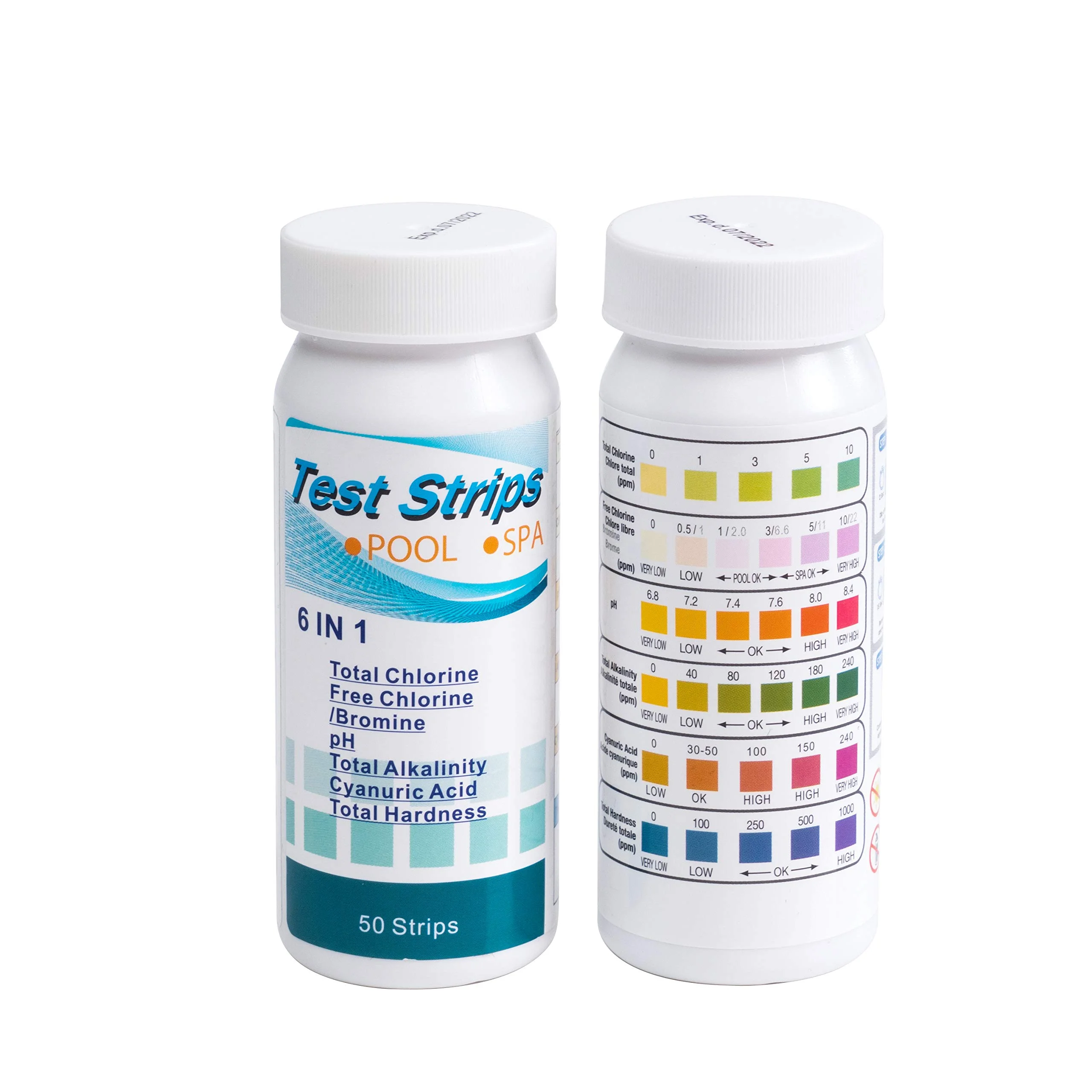 Тестовые полоски для воды в бассейне тест-полоски