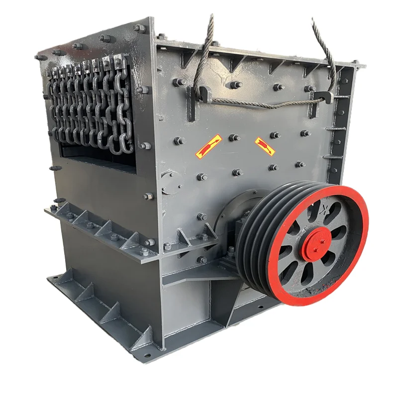 Movable motor stone box crusher Belt conveyor square box crusher quarrying mechanism sand machine