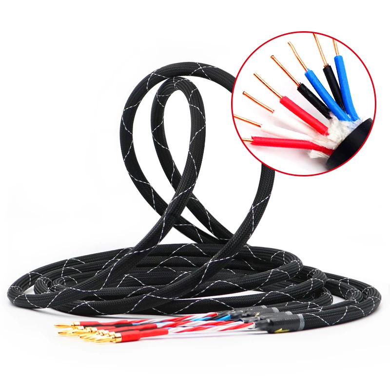 MVS hifi speaker cable High-purity oxygen-free copper plus nerve line Home theater surround line audio speaker engineering line
